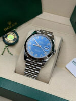 Rolex  Datejust 41mm 126334 Blue Roman Oyster Stainless Steel Men’s Watch - Image 6