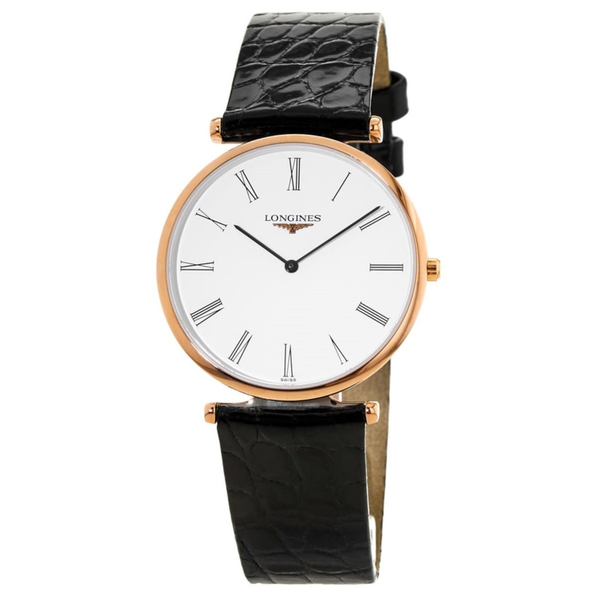 2AE079A1-D62C-F702-D166-5F4A6312C915.jpg Longines Men's L47091912 La Grande Classique Black Leather Watch - Image 1