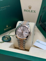 Rolex Datejust 41mm 126301 Sundust Diamond Jubilee Steel and Everose Gold Watch - Image 5