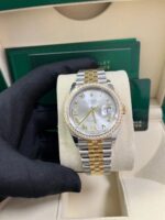 Rolex  Datejust 36mm 126283 Silver Dial Diamond Bezel Jubilee Bracelet Watch - Image 8