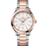 OMEGA Seamaster Aqua Terra 41 mm   Silver Dial Stainless Steel and Sedna™ 18k Rose Gold Bracelet 220.20.41.21.02.001