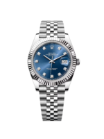 Rolex  Datejust 41mm 126334 Blue Diamond Oyster Stainless Steel Mens Watch - Image 2