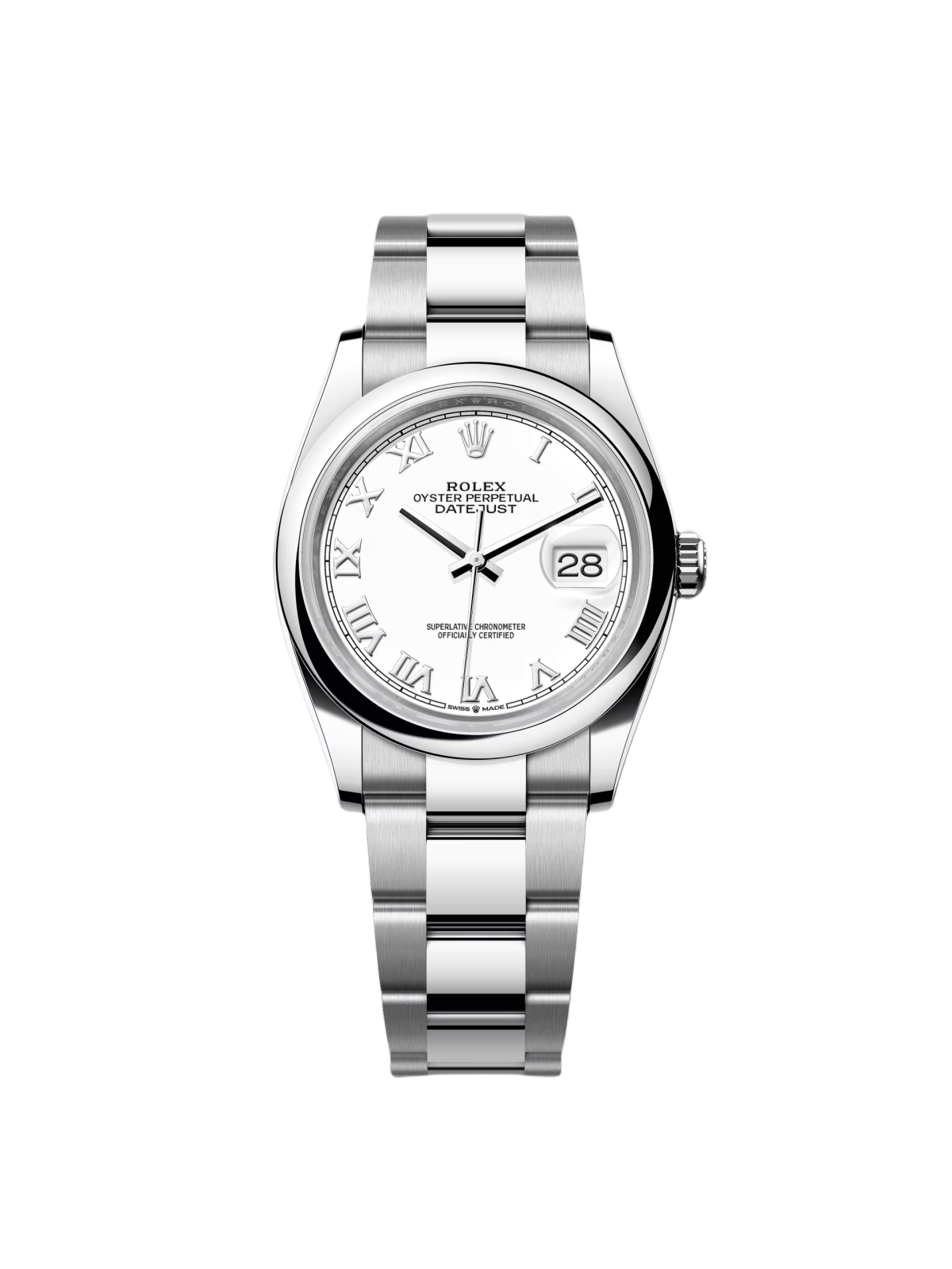 2D96E270-140F-9079-07D2-3D9148152EEF.png Rolex Datejust 36mm 126200 Stainless Steel White Roman Dial Oyster - Image 1