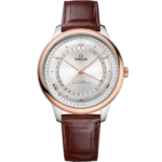 Omega De Ville Prestige 42 mm Silver Dial Stainless Steel  Sedna™ 18k Rose Gold Strap 434.23.42.22.02.001