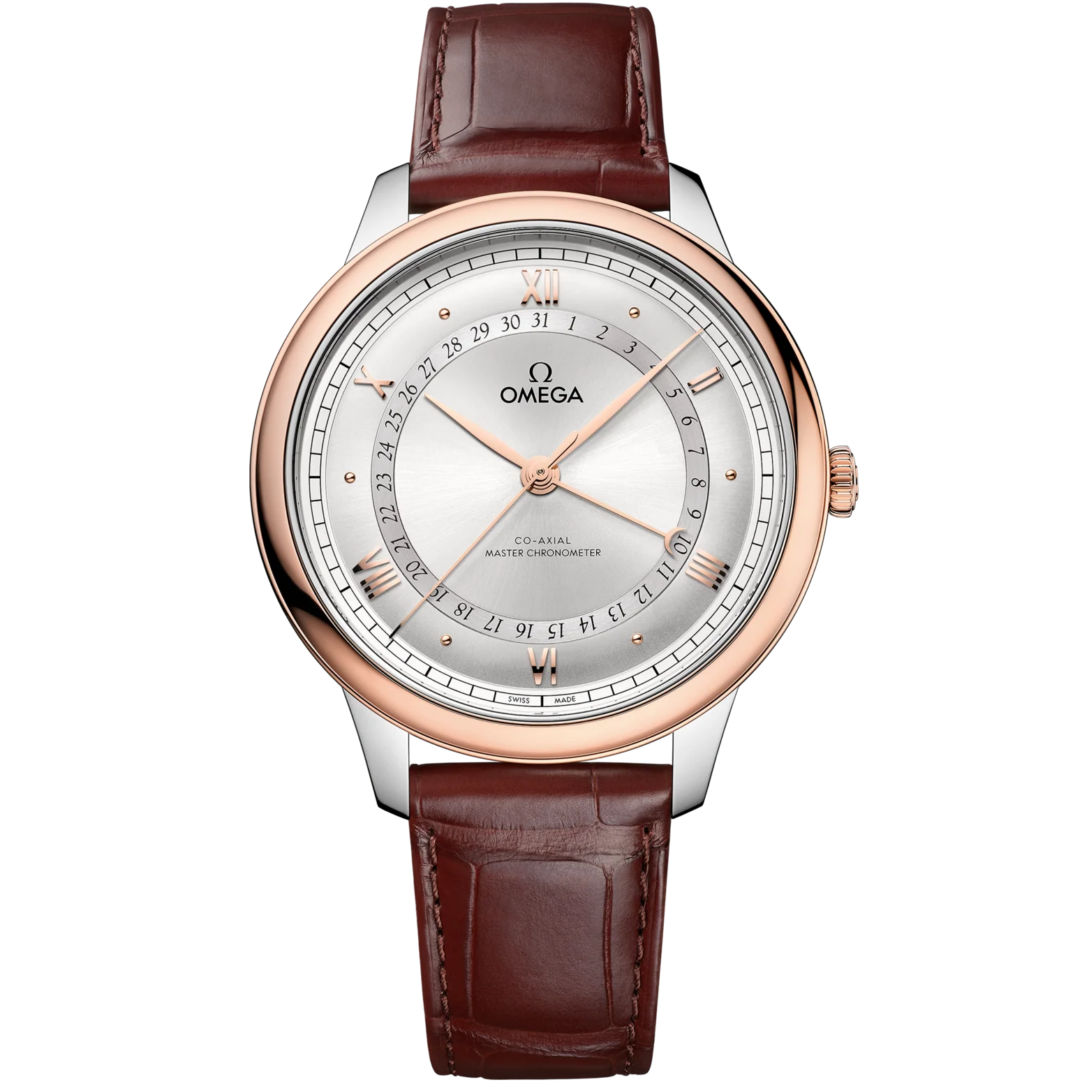 2D9AD1A4-A4B2-AE6A-D208-E3486FC43979.png Omega De Ville Prestige 42 mm Silver Dial Stainless Steel Sedna™ 18k Rose Gold Strap 434.23.42.22.02.001 - Image 1