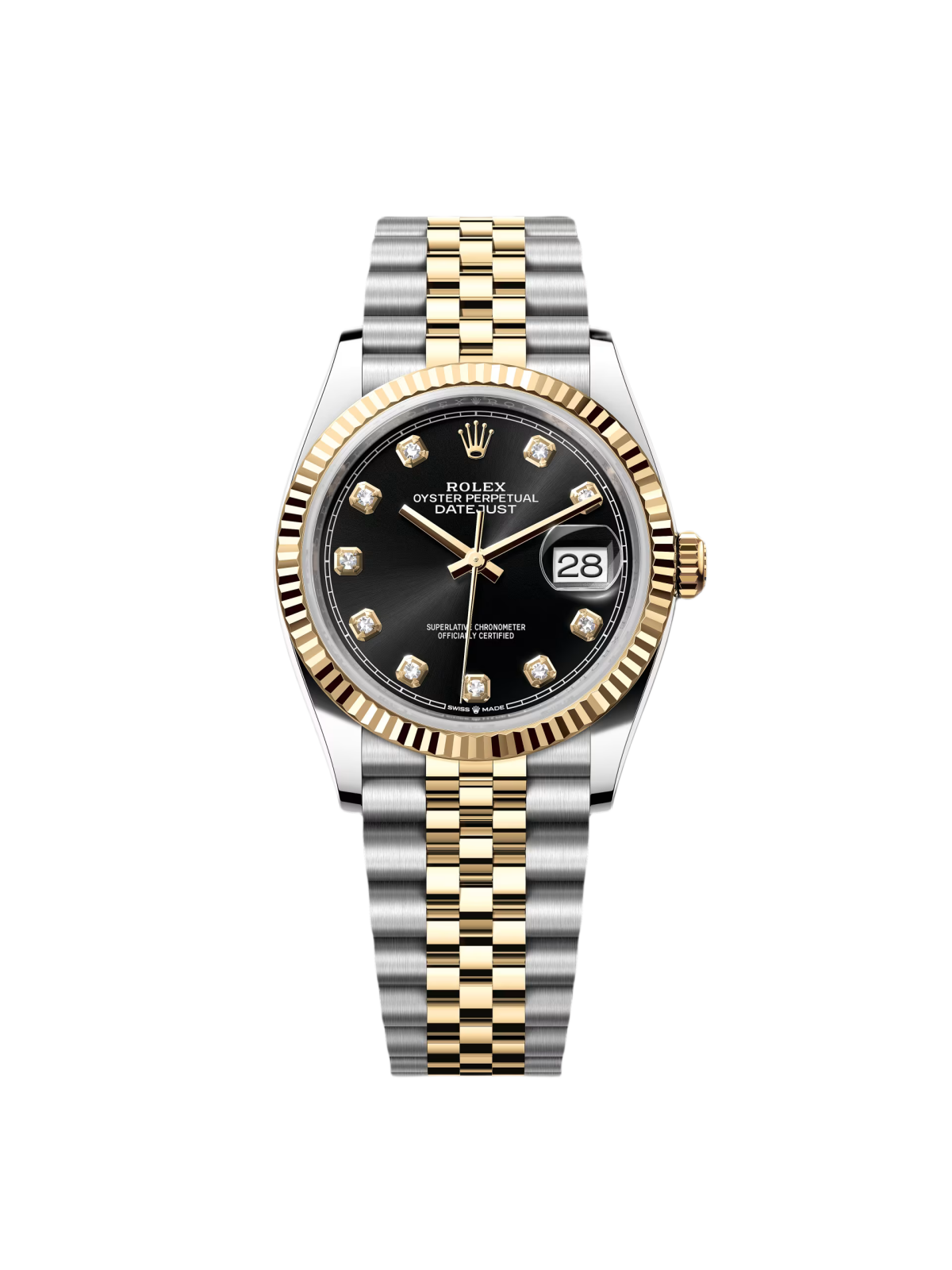 2DB2D7D6-2E16-BB72-2B09-F49675475F30.png Rolex Datejust 36mm 126233 Custom Black Dial Jubilee Bracelet Watch - Image 1