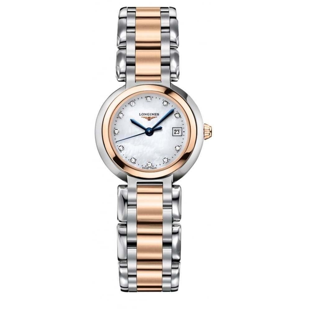 2DDF38B3-12D1-EF71-7EE6-7265CD9B5661.jpg Longines Women's L8.110.5.87.6 PrimaLuna Two-Tone Stainless Steel Watch - Image 1