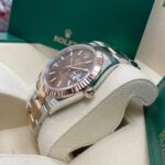 Rolex Datejust 41mm 126331 Chocolate Index Jubilee Steel and Everose Gold Watch - Image 11