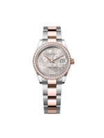 Rolex Datejust m278381-0031/0032 Silver Floral Motif Diamond Dial Diamond-Set Bezel 31mm