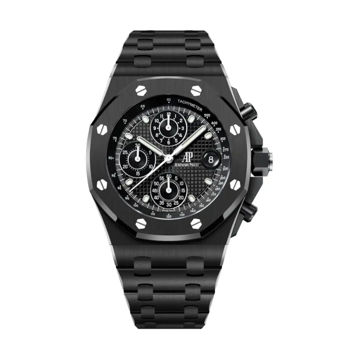 300867DB-032B-D0F7-2161-84271284399F.jpg Audemars Piguet Royal Oak Offshore Black Dial Black Ceramic Bracelet 42mm 26238CE.OO.1300CE.01 - Image 1