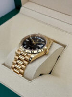 Rolex  Yellow Gold President Day Date 40mm Black Diamond Baguette Dial - 228238 - Image 3