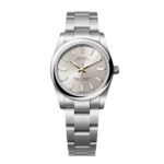 Rolex Oyster Perpetual 34mm 124200-0001 Silver Dial Oyster Stainless Steel Bracelet