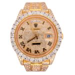 Rolex Day Date 40mm 18k Yellow Gold Iced Out 25ct Genuine Diamonds 228238