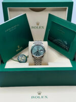 Rolex  Datejust 36mm 126200 Mint Green Dial Stainless Steel Oyster Bracelet Watch - Image 12