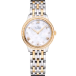Omega De Ville Prestige, 18k Yellow Gold, Stainless Steel and Diamond-set, 27.5mm Quartz 434.25.28.60.55.001