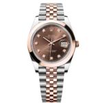 Rolex Datejust 41mm 126301 Chocolate Diamond Jubilee Steel and Everose Gold Watch