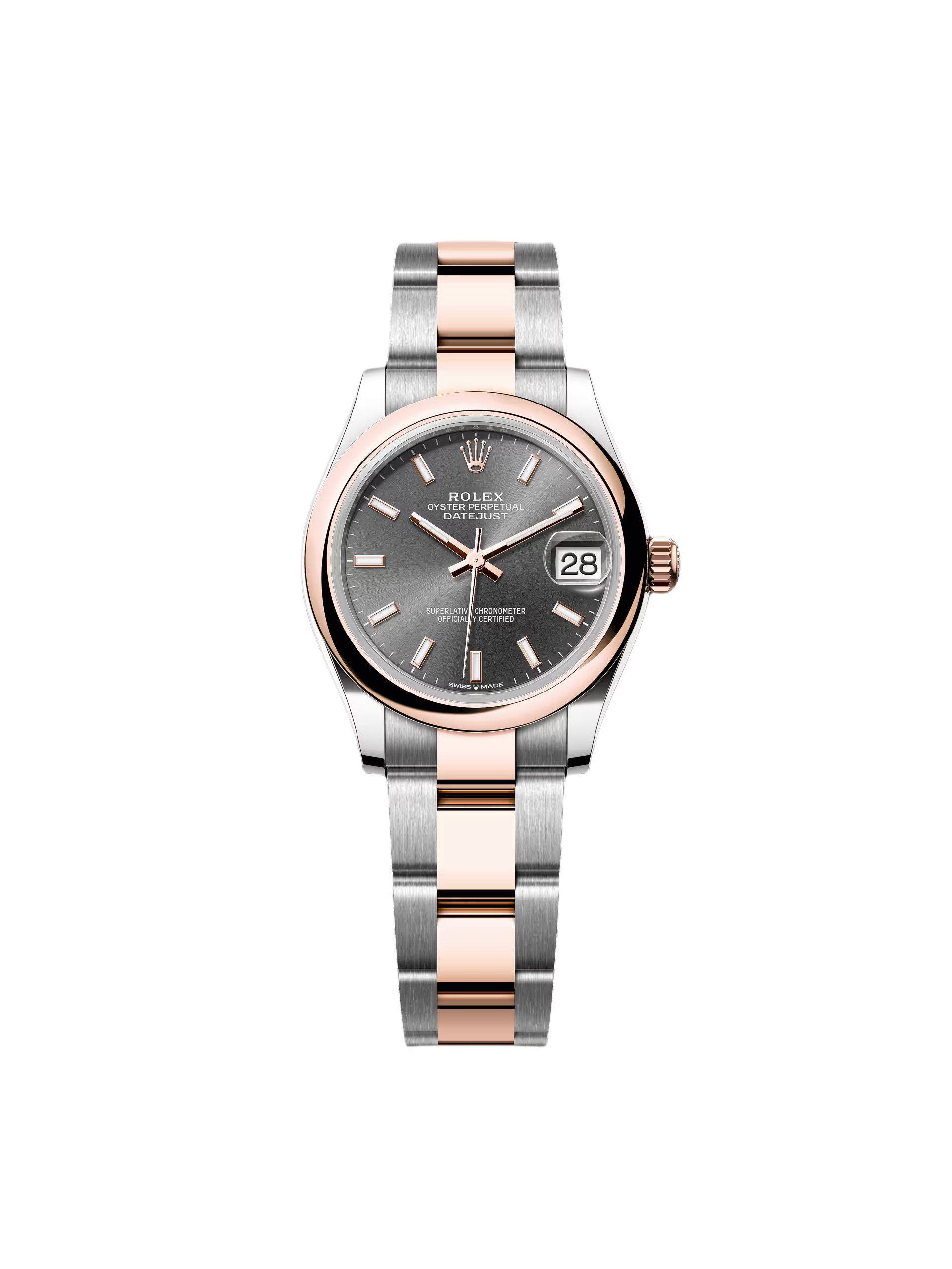 316E9F9E-0DCB-FEBF-3CE8-9F1D59C1DB57-1.png Rolex Datejust m278241-0017/0018 Slate 31mm Dial Oyster Bracelet Watch - Image 1