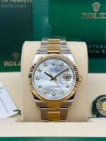 Rolex  Datejust 36mm 126233 MOP Diamond Dial Jubilee Two-Tone Bracelet Watch - Image 12