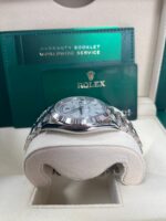 Rolex  Day-Date President 40mm White Gold Meteorite Diamond Baguette Dial - 228239 - Image 6