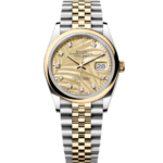 Rolex  Datejust 36mm 126203 Golden Palm Dial Domed Bezel Oyster Bracelet
