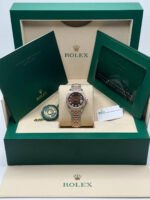 Rolex Lady-Datejust 28mm 279381RBR Chocolate Diamond Dial Oyster Bracelet - Image 11