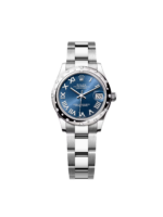 Rolex Datejust m278344-0035/0036 Bright Blue Dial 31mm Domed Diamond Oyster Watch