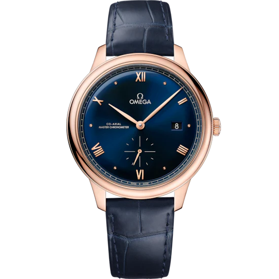321AE3B1-339D-8970-6040-06C20C8C8508.png Omega De Ville Prestige 41 mm Blue Dial Sedna™ 18k Rose Gold Strap 434.53.41.20.03.001 - Image 1