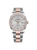 Rolex  Datejust 36mm 126281 Silver Palm Motif Diamond Dial Oyster Bracelet - Image 2