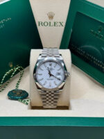 Rolex  Datejust 41mm 126300 White Index Oyster Stainless Steel Watch - Image 13