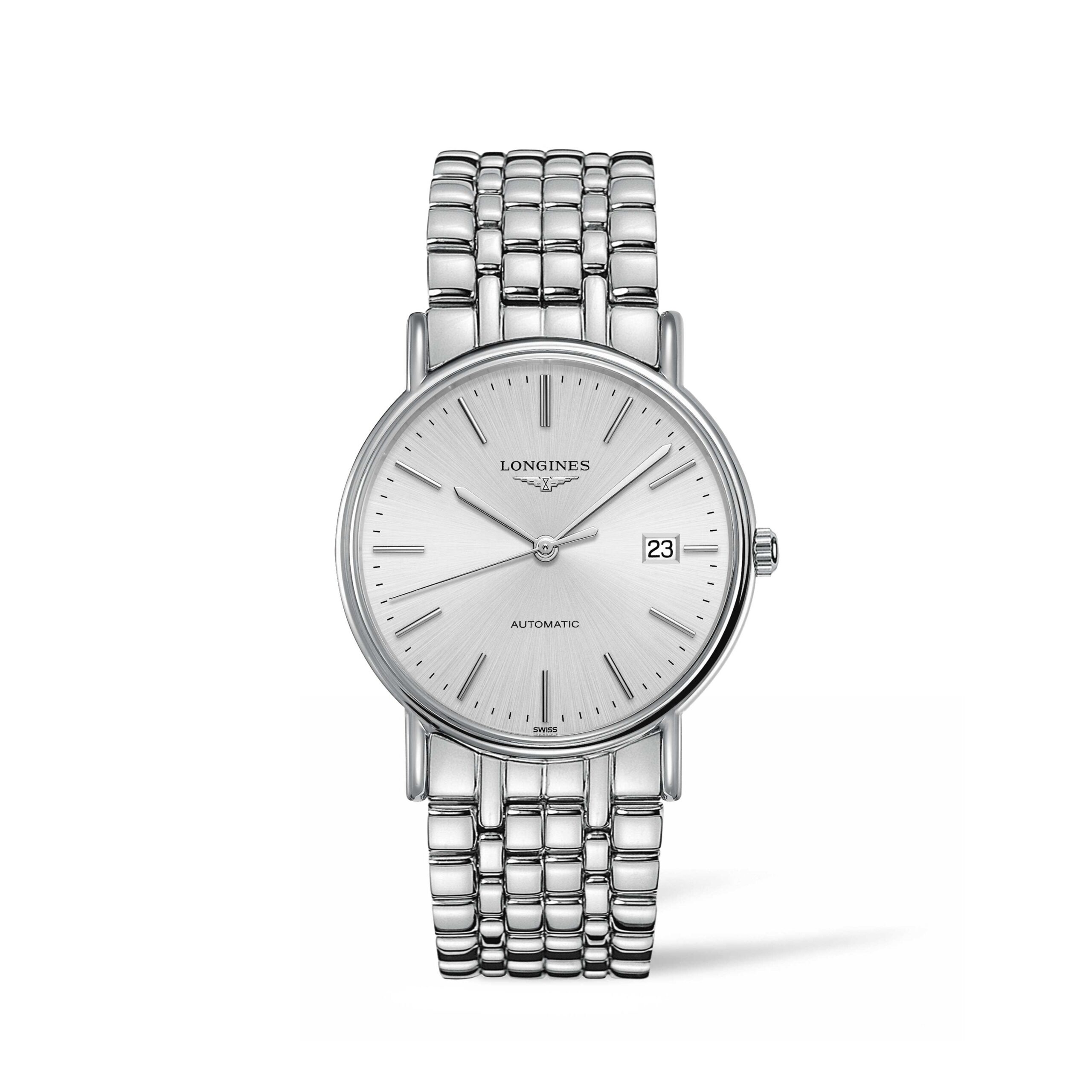 33D712E7-B773-4842-D197-230963A95B2A.jpg Longines Men's L4.921.4.72.6 Presence Stainless Steel Watch - Image 1