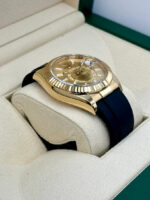 Rolex  Sky-Dweller 42mm 336238-0001 Yellow Gold Champagne Dial Oysterflex - Image 4