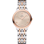 Omega De ville Prestige Stainless steel & 18K Sedna™Gold Lady's Watch 27.5mm 434.20.28.60.09.001