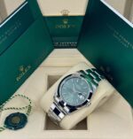 Rolex Datejust 41mm 126300 Mint Green Dial Stainless Steel Oyster Bracelet Watch - Image 5