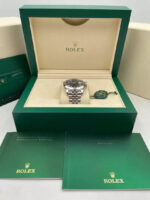 Rolex Datejust 41mm 126300 Blue Index Jubilee Stainless Steel Men’s Watch - Image 13