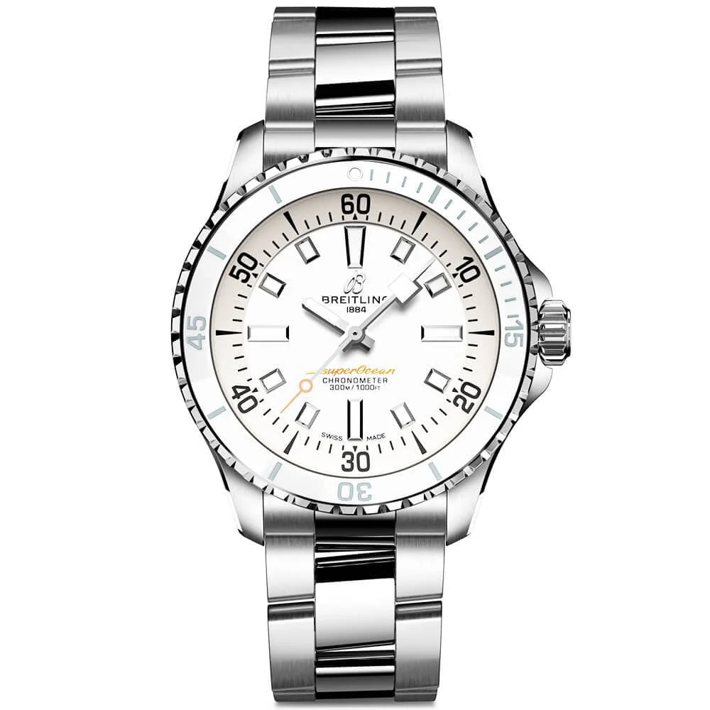 34D52DF7-7947-9CAD-6803-500960BCD133.jpg 【Free Shipping】【Free Shipping】BREITLINGSuperocean 36mm White Dial Ladies Automatic Bracelet Watch - Image 1