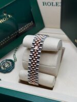 Rolex Datejust m278381-0023/0024 Rose Diamond 31mm Dial Diamond-Set Bezel and Oyster Bracelet Watch - Image 9