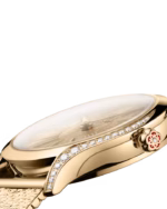 Omega De Ville Mini Trésor 26mm Yellow Dial with Diamonds Moonshine™ 18k Rose Gold Bracelet 428.55.26.60.99.001 - Image 6