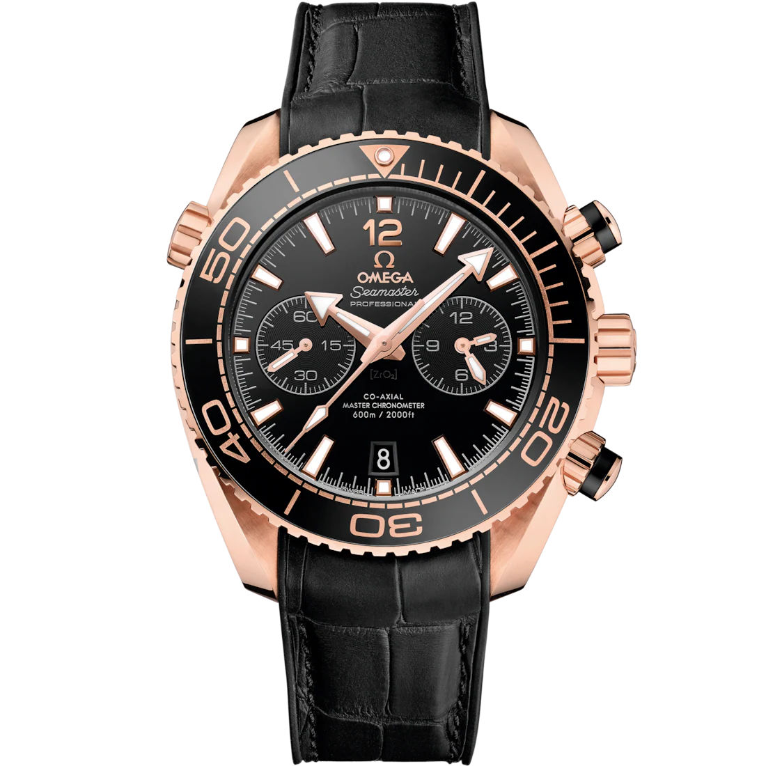 3563E891-5B4E-6924-8E8C-3A0F756DBFFF.png Omega Seamaster Planet Ocean 600M 45.5mm Black Dial Sedna™ 18k Rose Gold Strap 215.63.46.51.01.001 - Image 1