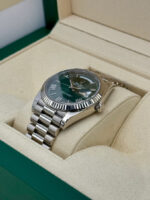 Rolex  Day-Date President 40mm White Gold Green Roman Dial - 228239 - Image 3