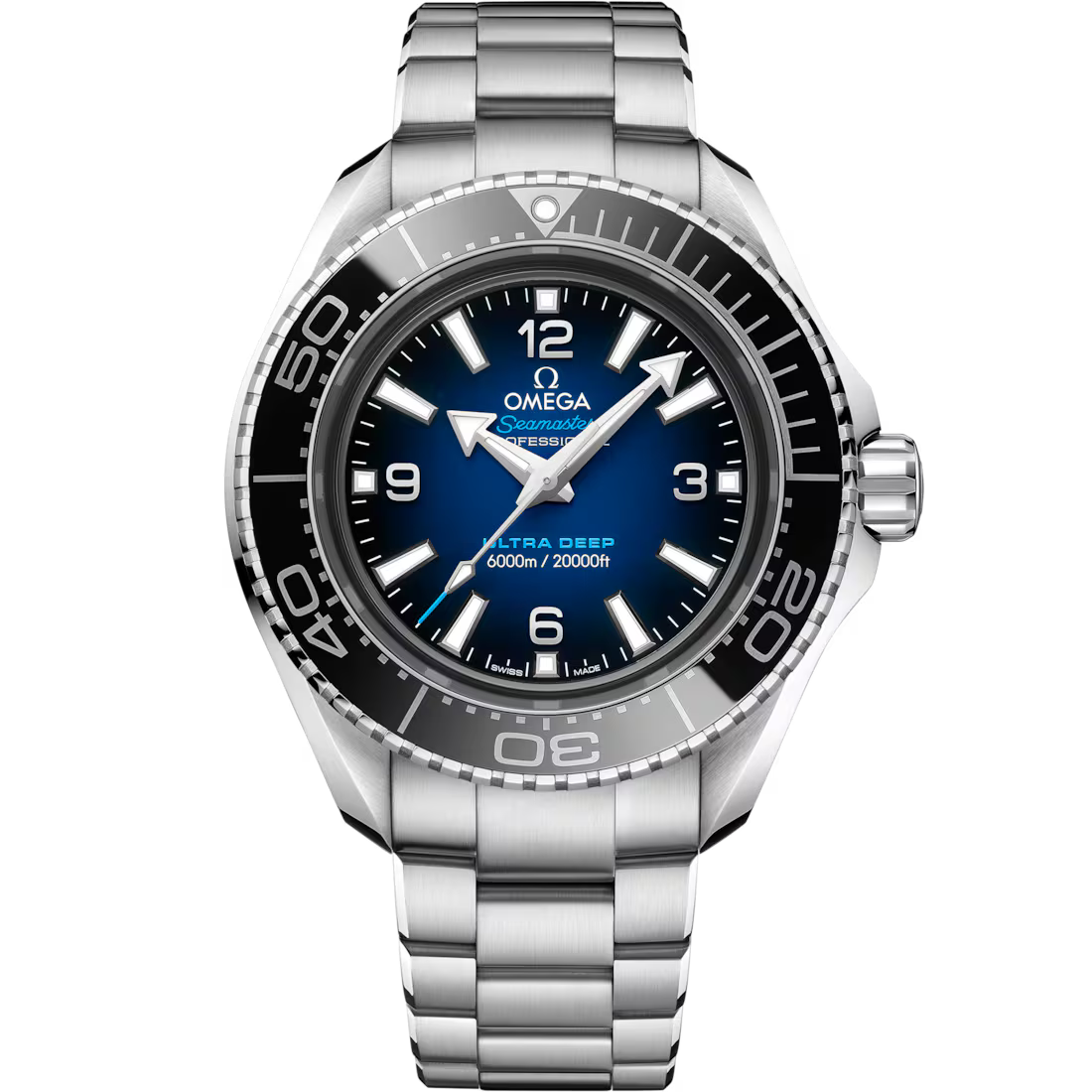 3610D050-5DBC-04D7-FE36-455EB96118F5.avif Omega Seamaster Planet Ocean 6000M 45.5mm Blue Dial O‑MEGASTEEL Bracelet 215.30.46.21.03.001 - Image 1