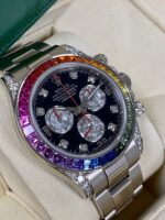 Rolex Daytona Cosmograph Daytona White Gold Rainbow Diamonds 40mm 116599RBOW Box & Papers - Image 3