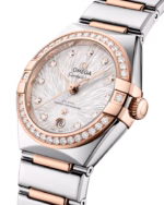 Omega Constellation 29mm Steel And Sedna Gold Case Diamond Bezel PVD Canopus Gold Silver Dial 131.25.29.20.52.003 - Image 2