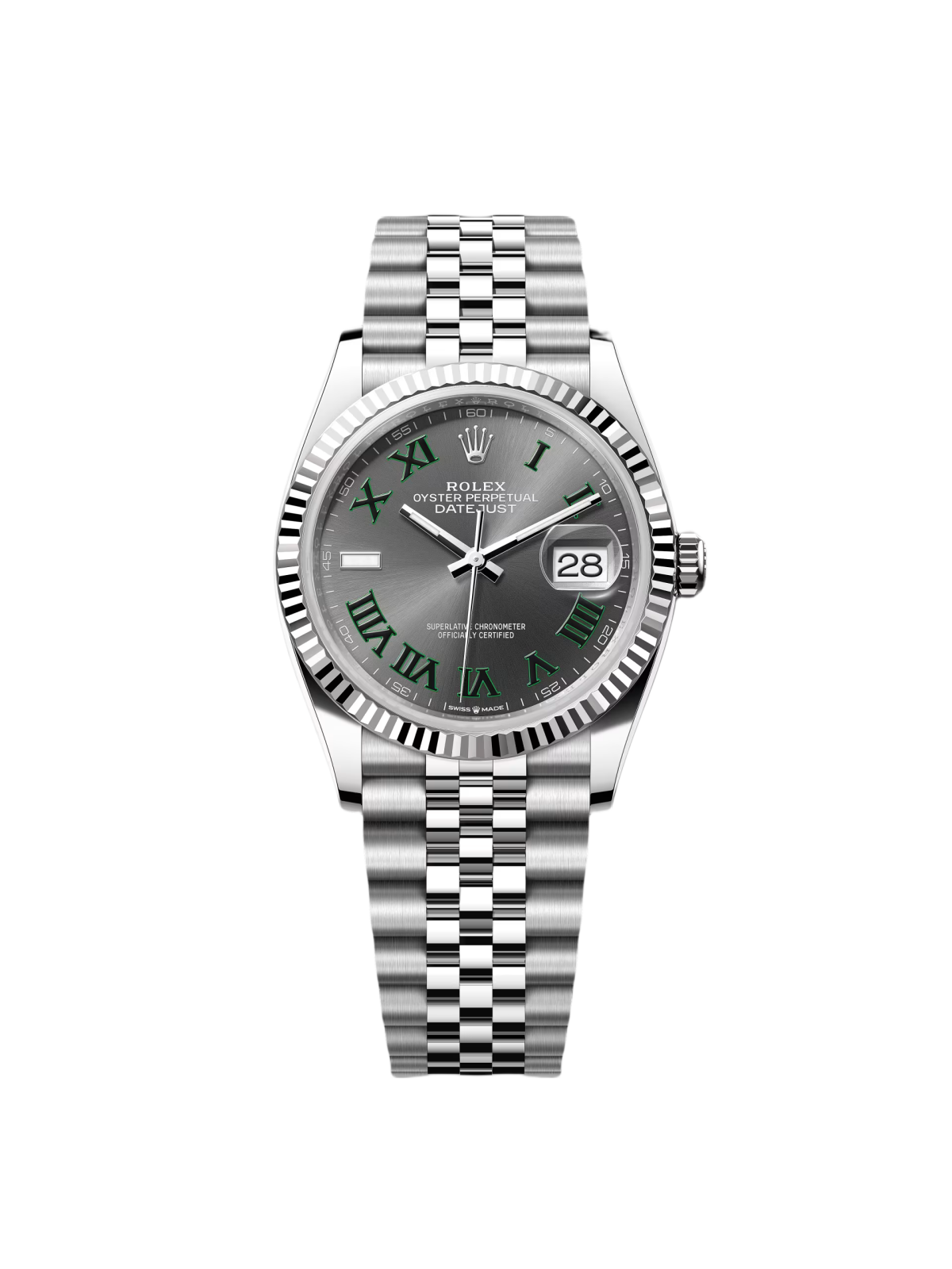 37A457E6-1BA4-D9CD-1135-13C3A1730959_7be58d28-5cc2-4935-b7de-66d6ec8f4061.png Rolex Datejust 36mm 126234 Datejust Slate Roman Dial Jubilee Watch - Image 1
