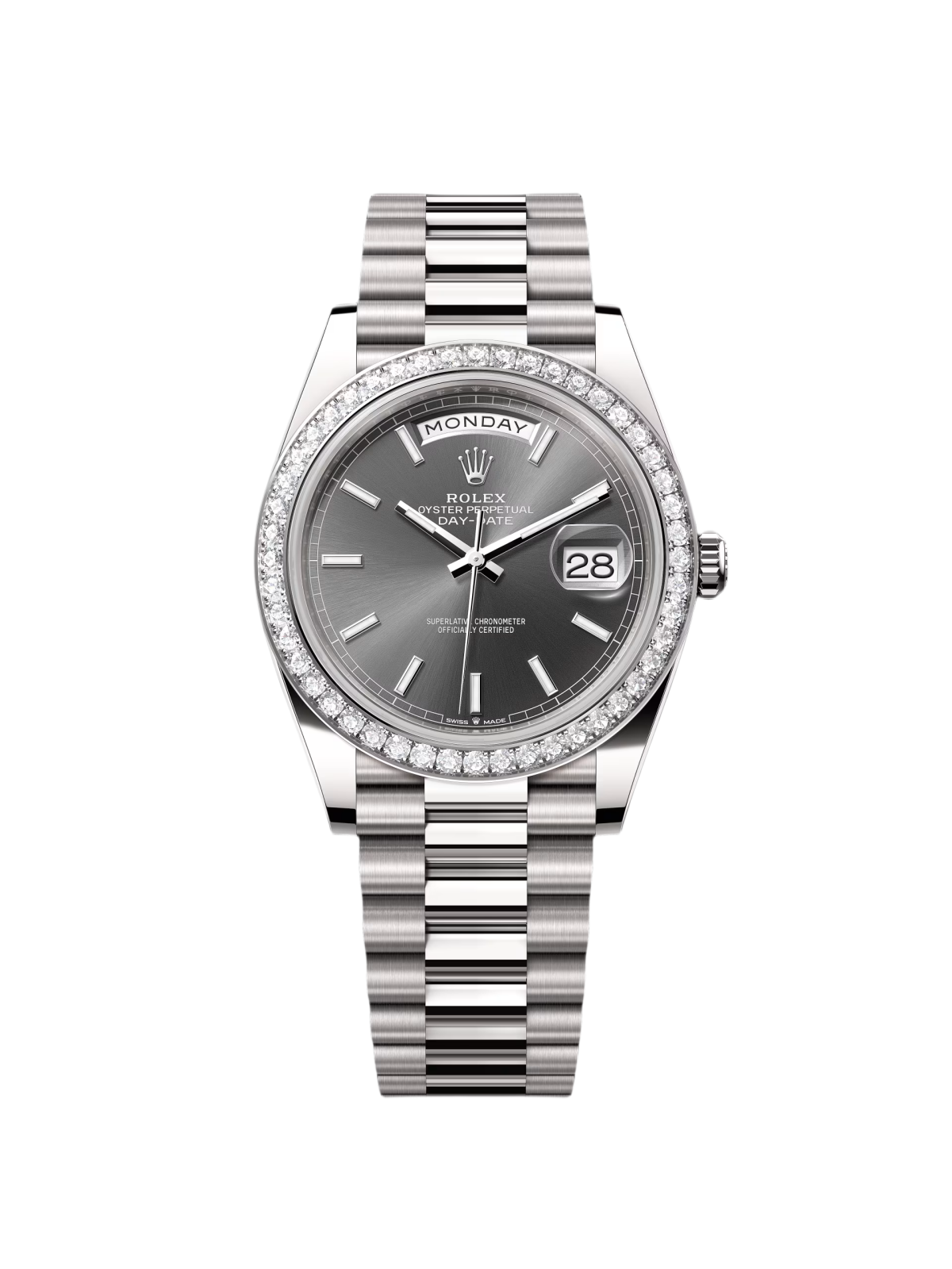 37C84917-CD8F-340E-74F6-BF8F4C97201B.png Rolex Day-Date 40mm 228349RBR-0041 Slate Dial President Bracelet - Image 1