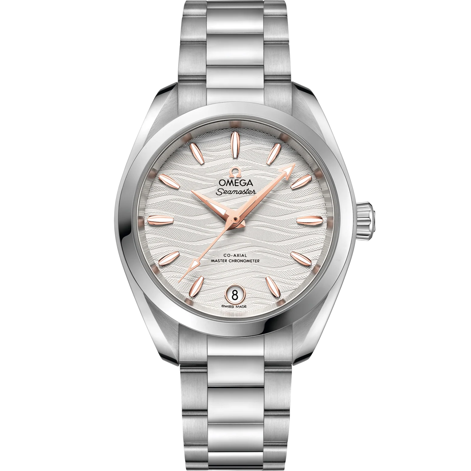 388622A2-B740-A63E-0FAE-BA1B48DEC85A.png Omega Seamaster Aqua Terra 150M 34 mm Silver Dial Stainless Steel Bracelet 220.10.34.20.02.001 - Image 1