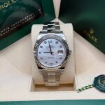 Rolex  Datejust 41 Mother of Pearl Diamond Stainless Steel Fluted Oyster - 126334 - Image 7