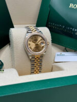 Rolex Lady-Datejust 28mm 279383RBR Champagne Roman Dial Yellow Rolesor Oyster Bracelet - Image 4