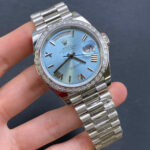 Rolex Day-Date 40mm 228396TBR-0030 Ice Blue Roman Dial - Image 6