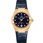 Omega Constellation Ladies' Selection 29mm yellow gold on leather strap 131.53.29.20.53.001