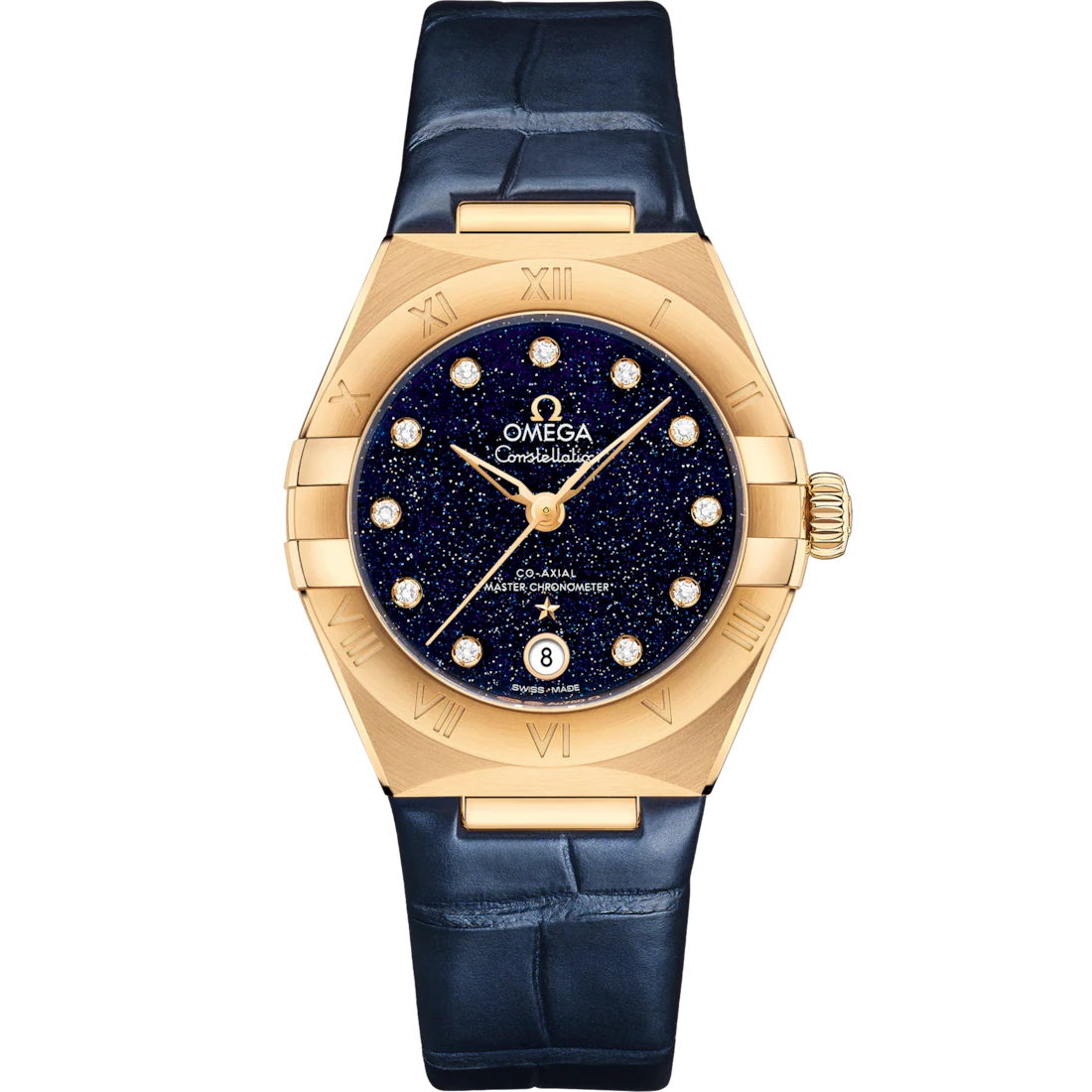 390924F4-ECE7-6EDA-1D6F-D6AB9047B6EB.png Omega Constellation Ladies' Selection 29mm yellow gold on leather strap 131.53.29.20.53.001 - Image 1